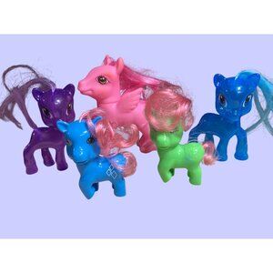 Greenbrier Plastic Ponies Lot of Five Ponies Unicorns